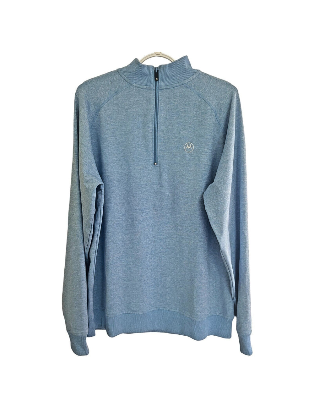 FootJoy FJ Men’s 1/4 Zip Windbreaker Jacket Golf Pullover Light Blue Size L